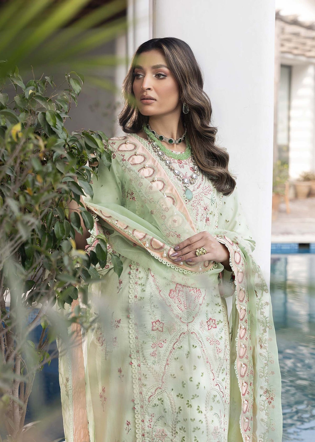Shurooq | Luxury Lawn 25 | Amazon L Pastel Mint Lawn