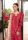 Shurooq | Luxury Lawn 25 | Lina Custom Size Haute Red Lawn
