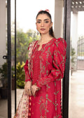 Shurooq | Luxury Lawn 25 | Lina M Haute Red Lawn