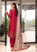 Shurooq | Luxury Lawn 25 | Lina S Haute Red Lawn
