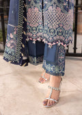 Shurooq | Luxury Lawn 25 | Mira Custom Size Navy Lawn