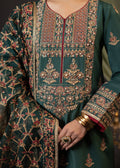 Shurooq | Garden of Dream | Dalaila L Deep Green Silk
