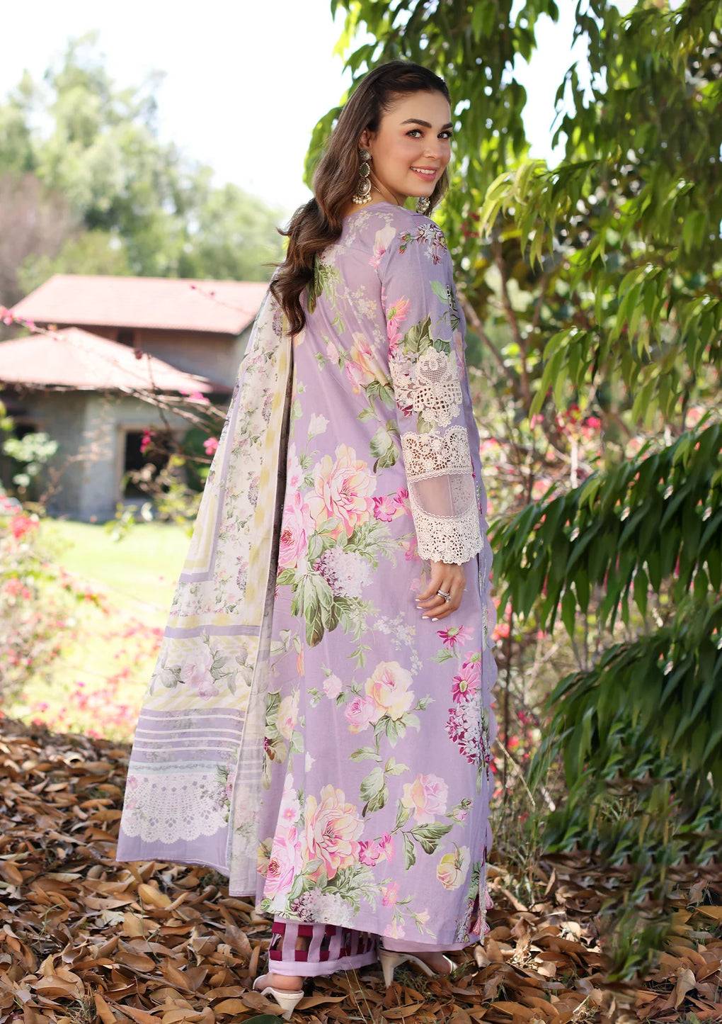Elaf Premium | Prints Chikankari 24 | 03A LILAC LAMOUR - Pakistani Designer Dress - by Elaf Premium | Type: Luxury - 100% Original at Saira Sultan