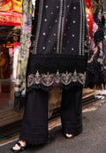 Zarqash | Luxury Lawn 25 | ZQLU 001 Eliana XL Black Lawn