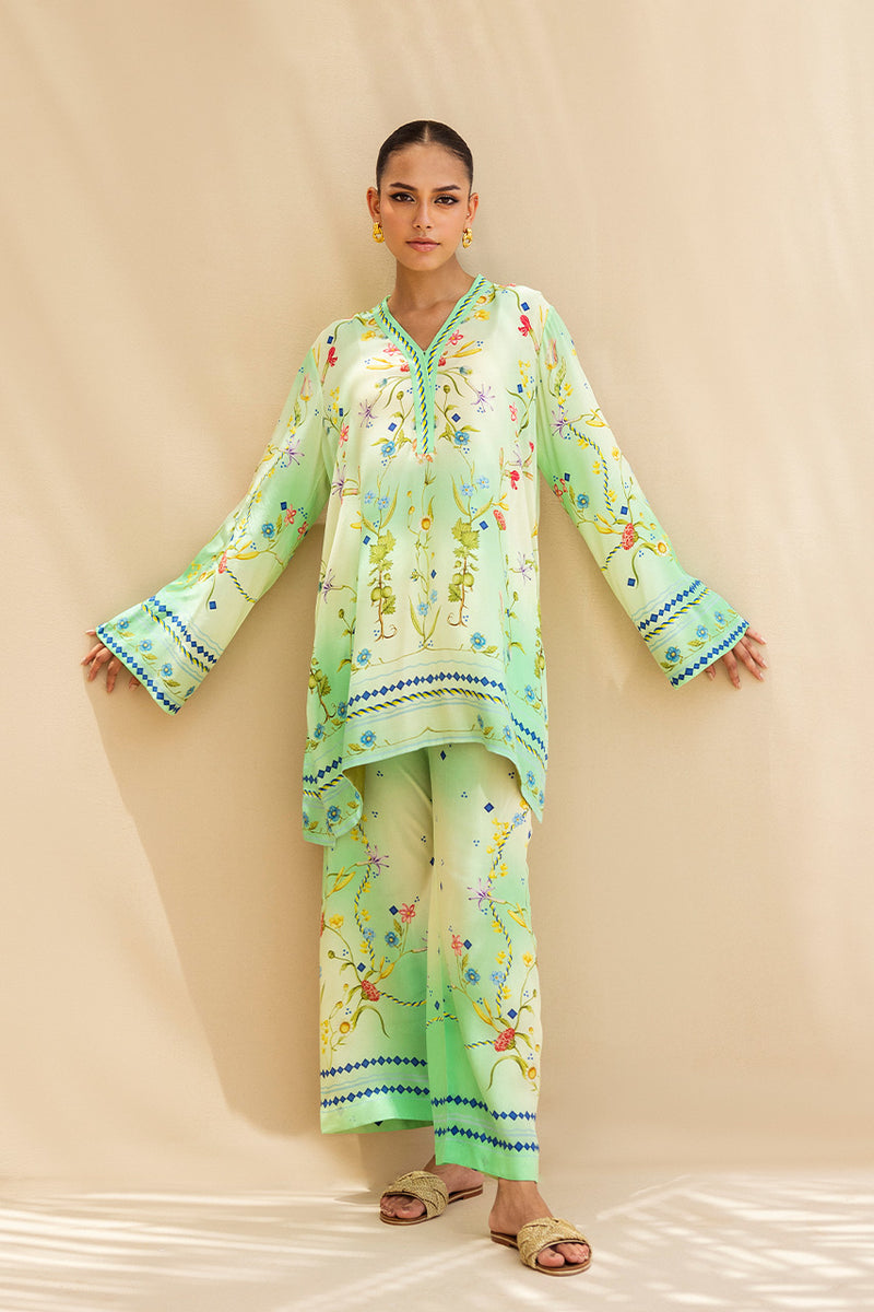 Sania Maskatiya | Mirra Luxury Pret 25 | Nema (B) - Pakistani Designer Dress - by Sania Maskatiya - Type : Ladies Clothes - 100% Original at Saira Sultan