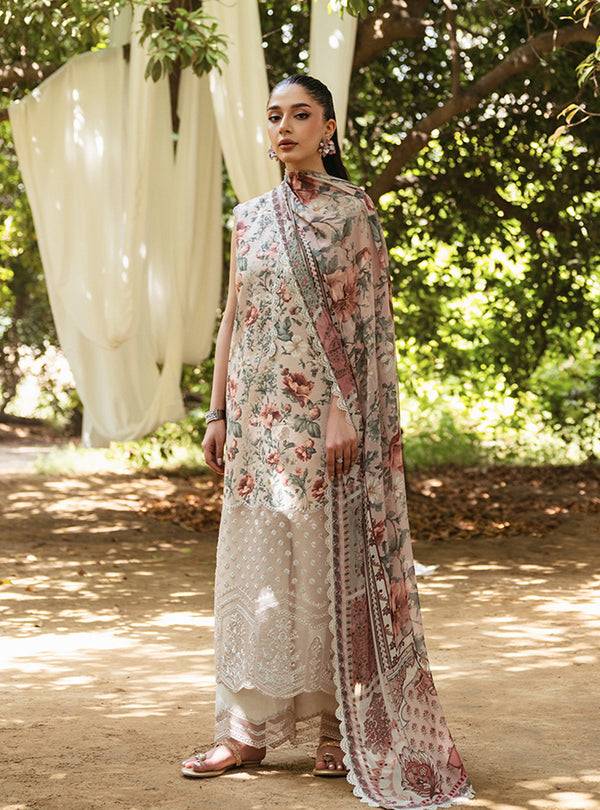 Zainab Chottani | Tahra Lawn 24 | SAMAHA - D 5B - Pakistani Designer Dress - by Zainab Chottani | Type: Luxury - 100% Original at Saira Sultan