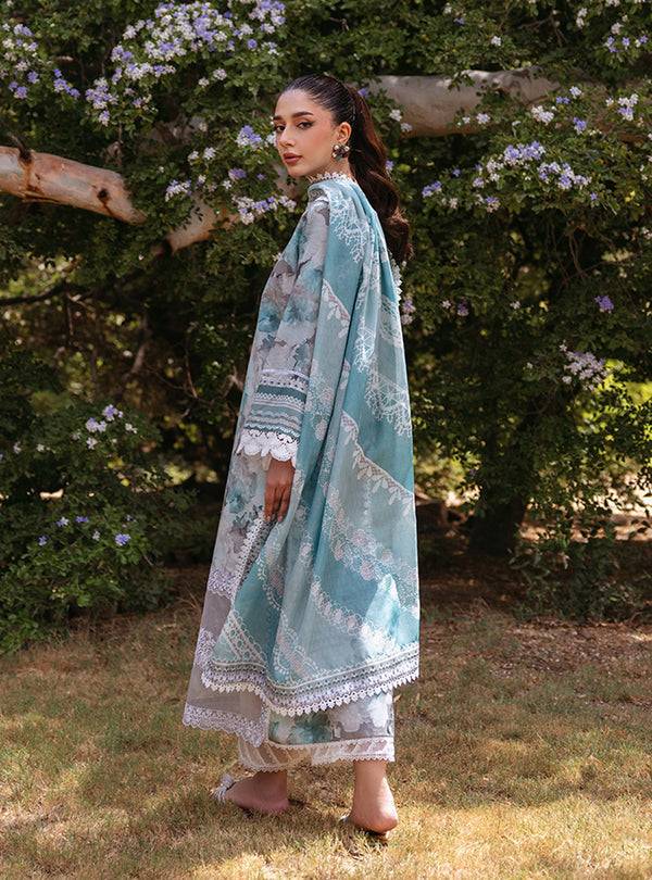 Zainab Chottani | Tahra Lawn 24 | ZINNIA - D 3B - Pakistani Designer Dress - by Zainab Chottani | Type: Luxury - 100% Original at Saira Sultan