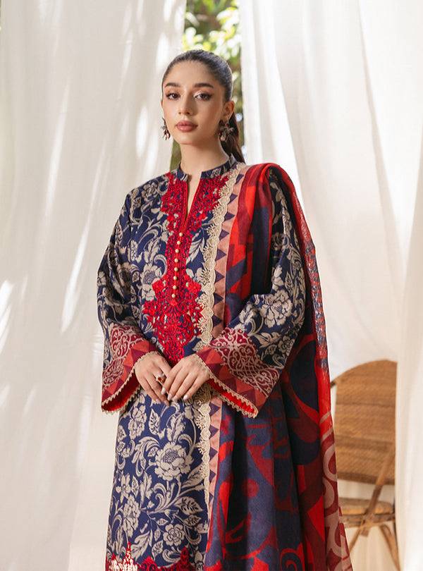 Zainab Chottani | Tahra Lawn 24 | TAMARA - D 7A - Pakistani Designer Dress - by Zainab Chottani | Type: Luxury - 100% Original at Saira Sultan