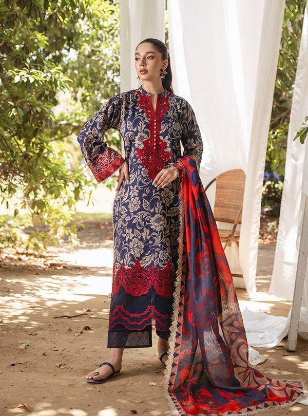Zainab Chottani | Tahra Lawn 24 | TAMARA - D 7A - Pakistani Designer Dress - by Zainab Chottani | Type: Luxury - 100% Original at Saira Sultan