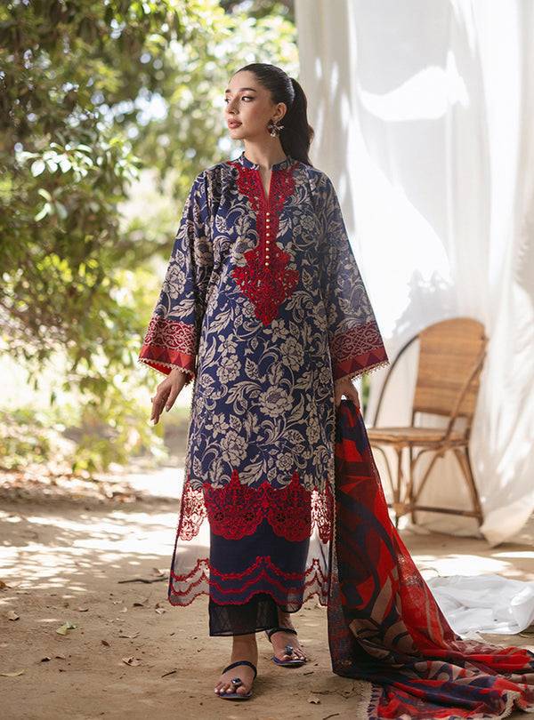 Zainab Chottani | Tahra Lawn 24 | TAMARA - D 7A - Pakistani Designer Dress - by Zainab Chottani | Type: Luxury - 100% Original at Saira Sultan