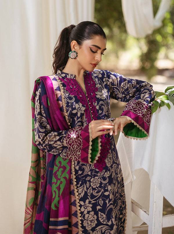 Zainab Chottani | Tahra Lawn 24 | TAMARA - D 7B - Pakistani Designer Dress - by Zainab Chottani | Type: Luxury - 100% Original at Saira Sultan