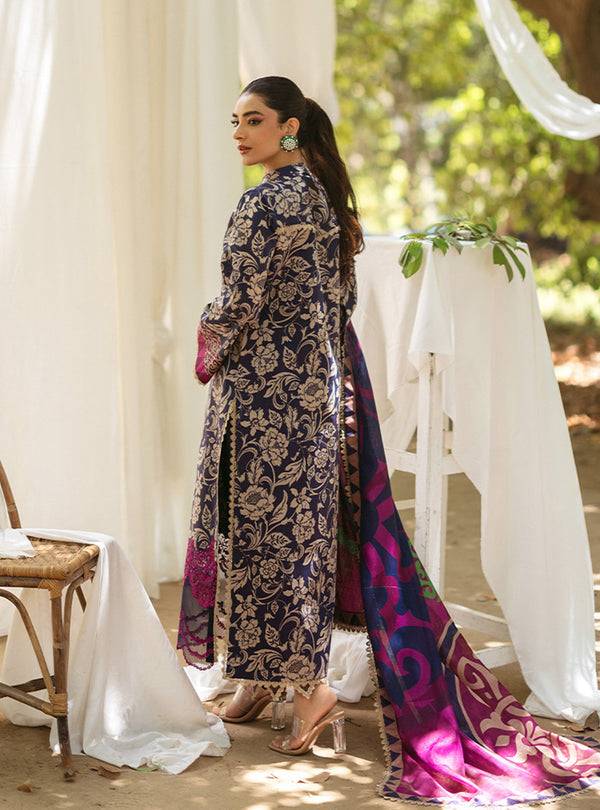 Zainab Chottani | Tahra Lawn 24 | TAMARA - D 7B - Pakistani Designer Dress - by Zainab Chottani | Type: Luxury - 100% Original at Saira Sultan