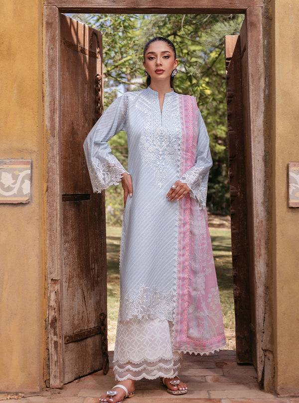 Zainab Chottani | Tahra Lawn 24 | RUHAE - D 9B - Pakistani Designer Dress - by Zainab Chottani | Type: Luxury - 100% Original at Saira Sultan