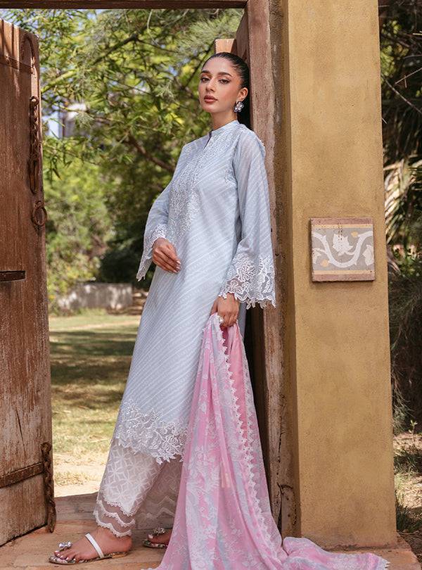 Zainab Chottani | Tahra Lawn 24 | RUHAE - D 9B - Pakistani Designer Dress - by Zainab Chottani | Type: Luxury - 100% Original at Saira Sultan