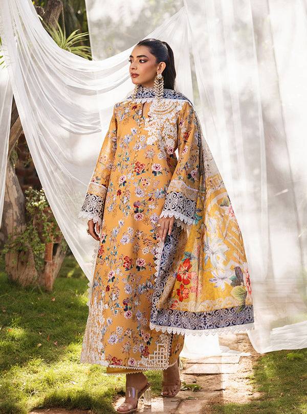 Zainab Chottani | Tahra Lawn 24 | BEEHA - D 2A - Pakistani Designer Dress - by Zainab Chottani | Type: Luxury - 100% Original at Saira Sultan