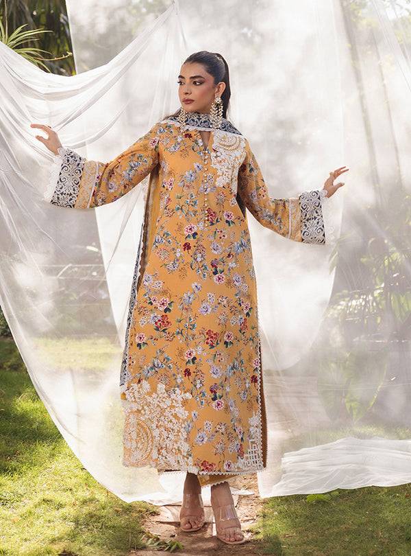 Zainab Chottani | Tahra Lawn 24 | BEEHA - D 2A - Pakistani Designer Dress - by Zainab Chottani | Type: Luxury - 100% Original at Saira Sultan