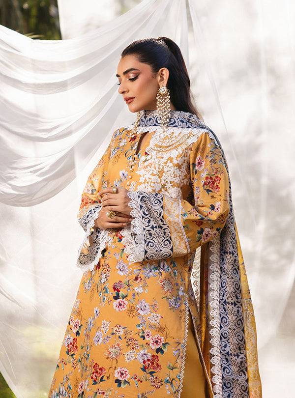 Zainab Chottani | Tahra Lawn 24 | BEEHA - D 2A - Pakistani Designer Dress - by Zainab Chottani | Type: Luxury - 100% Original at Saira Sultan