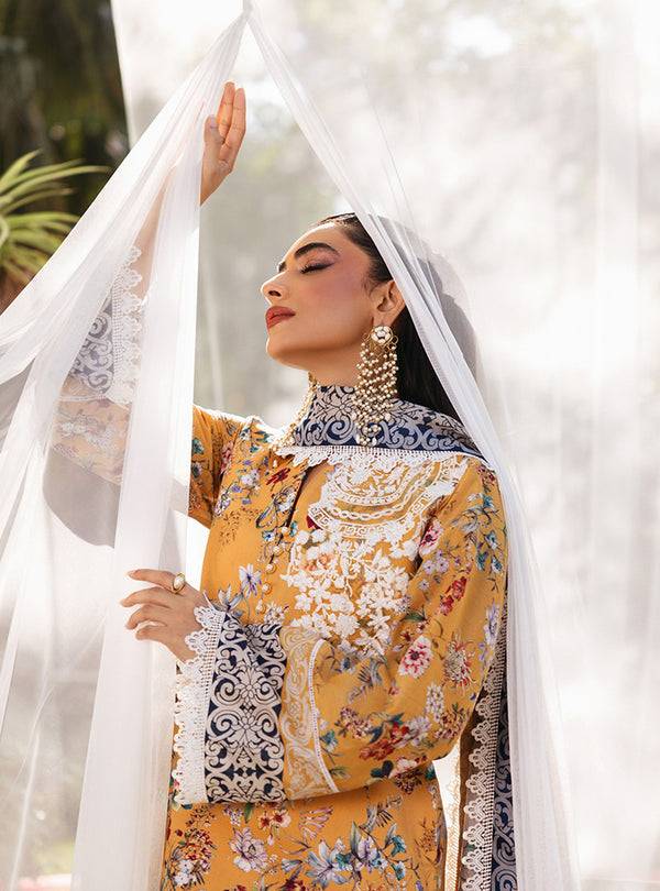 Zainab Chottani | Tahra Lawn 24 | BEEHA - D 2A - Pakistani Designer Dress - by Zainab Chottani | Type: Luxury - 100% Original at Saira Sultan