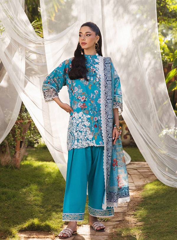 Zainab Chottani | Tahra Lawn 24 | BEEHA - D 2B - Pakistani Designer Dress - by Zainab Chottani | Type: Luxury - 100% Original at Saira Sultan