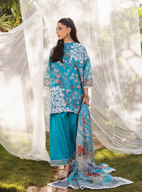 Zainab Chottani | Tahra Lawn 24 | BEEHA - D 2B - Pakistani Designer Dress - by Zainab Chottani | Type: Luxury - 100% Original at Saira Sultan