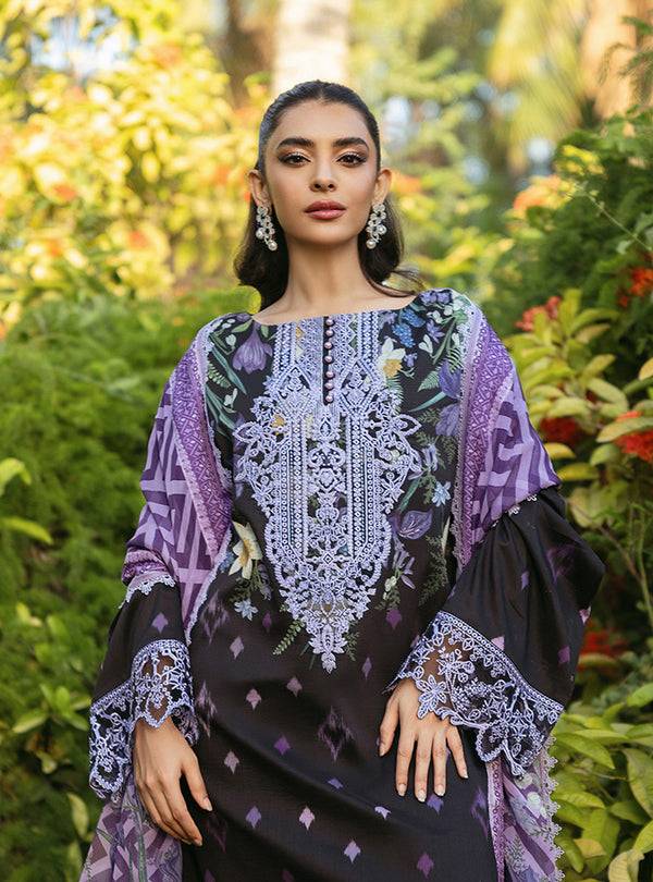Zainab Chottani | Tahra Lawn 24 | RAHA - D 6B - Pakistani Designer Dress - by Zainab Chottani | Type: Luxury - 100% Original at Saira Sultan