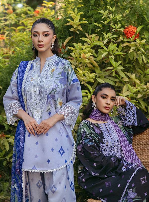 Zainab Chottani | Tahra Lawn 24 | RAHA - D 6A - Pakistani Designer Dress - by Zainab Chottani | Type: Luxury - 100% Original at Saira Sultan