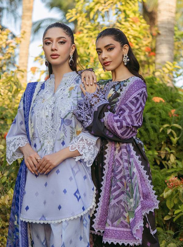 Zainab Chottani | Tahra Lawn 24 | RAHA - D 6A - Pakistani Designer Dress - by Zainab Chottani | Type: Luxury - 100% Original at Saira Sultan