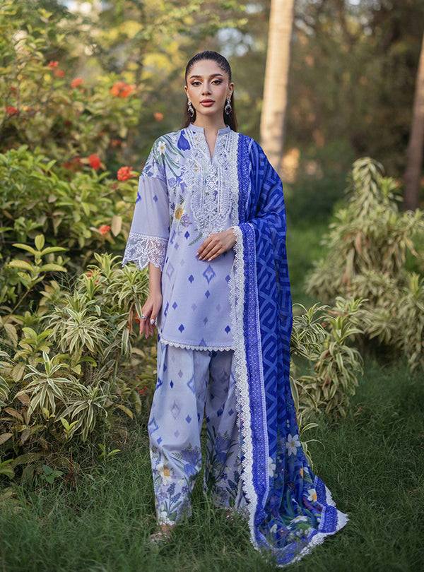 Zainab Chottani | Tahra Lawn 24 | RAHA - D 6A - Pakistani Designer Dress - by Zainab Chottani | Type: Luxury - 100% Original at Saira Sultan