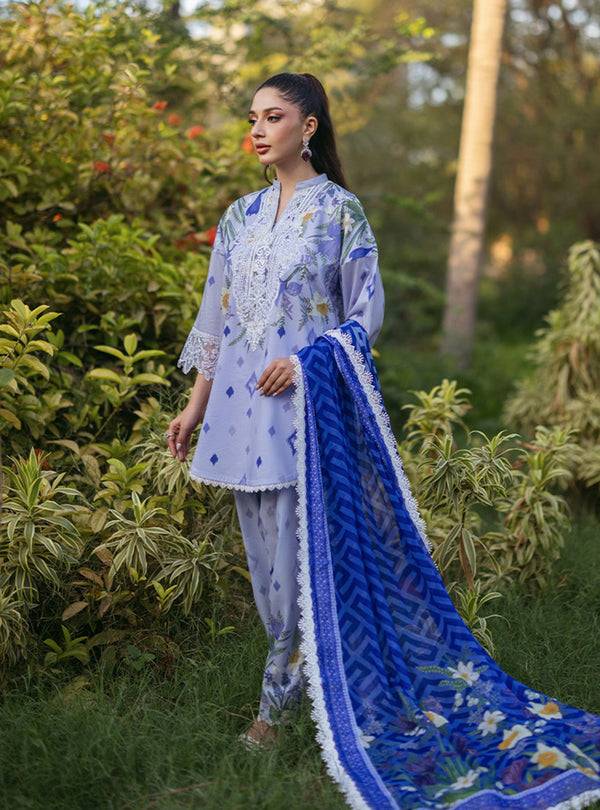 Zainab Chottani | Tahra Lawn 24 | RAHA - D 6A - Pakistani Designer Dress - by Zainab Chottani | Type: Luxury - 100% Original at Saira Sultan