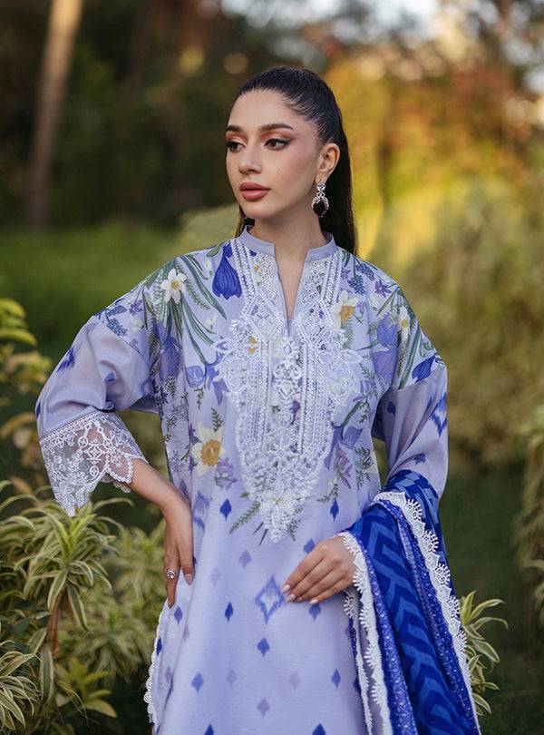 Zainab Chottani | Tahra Lawn 24 | RAHA - D 6A - Pakistani Designer Dress - by Zainab Chottani | Type: Luxury - 100% Original at Saira Sultan