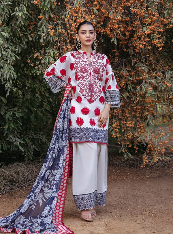 Zainab Chottani | Tahra Lawn 24 | FREYA - D 10A - Pakistani Designer Dress - by Zainab Chottani | Type: Luxury - 100% Original at Saira Sultan