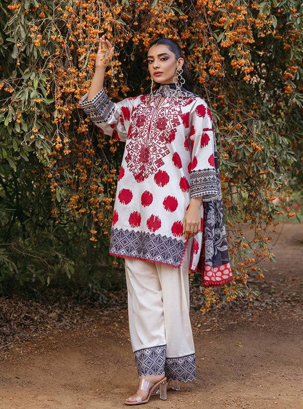 Zainab Chottani | Tahra Lawn 24 | FREYA - D 10A - Pakistani Designer Dress - by Zainab Chottani | Type: Luxury - 100% Original at Saira Sultan