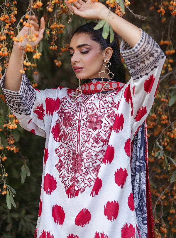 Zainab Chottani | Tahra Lawn 24 | FREYA - D 10A - Pakistani Designer Dress - by Zainab Chottani | Type: Luxury - 100% Original at Saira Sultan