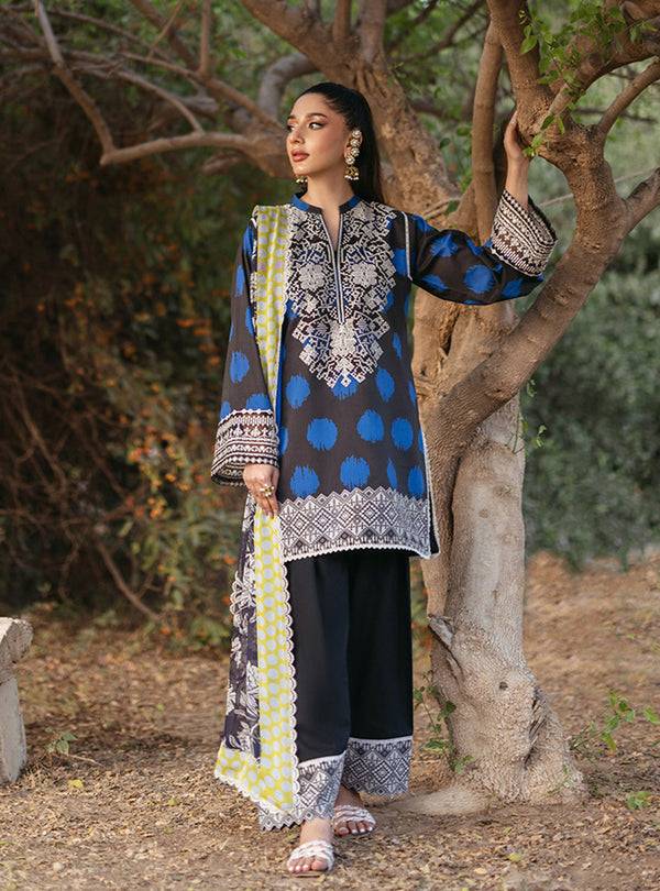 Zainab Chottani | Tahra Lawn 24 | FREYA - D 10B - Pakistani Designer Dress - by Zainab Chottani | Type: Luxury - 100% Original at Saira Sultan