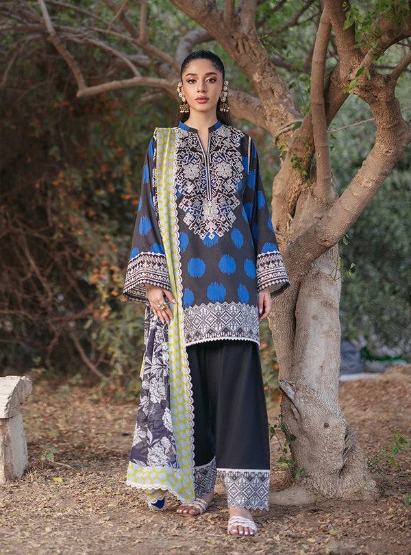 Zainab Chottani | Tahra Lawn 24 | FREYA - D 10B - Pakistani Designer Dress - by Zainab Chottani | Type: Luxury - 100% Original at Saira Sultan