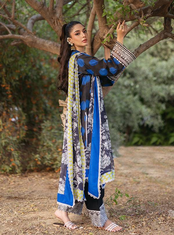 Zainab Chottani | Tahra Lawn 24 | FREYA - D 10B - Pakistani Designer Dress - by Zainab Chottani | Type: Luxury - 100% Original at Saira Sultan