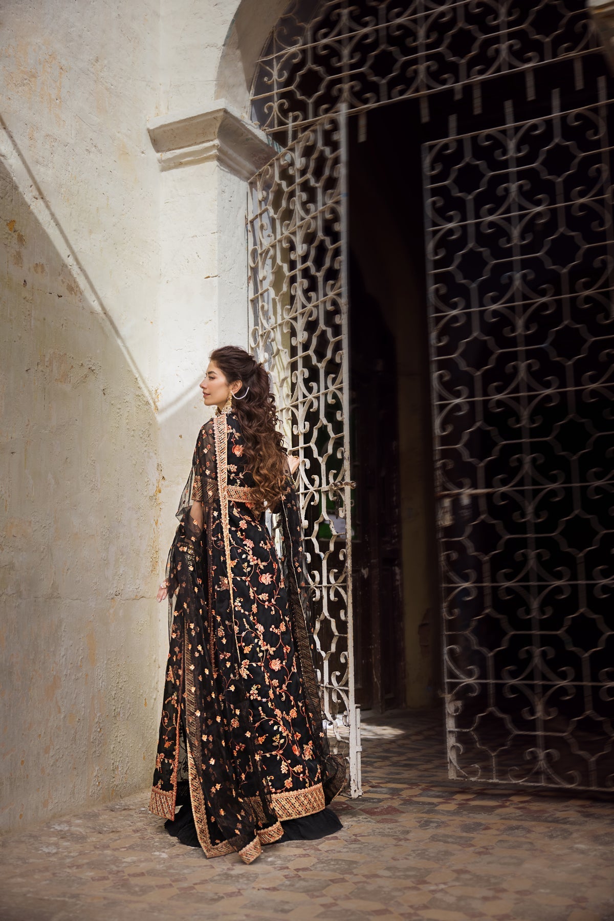 Erum Khan | Umaima Eid Edit | SAFWA S Black Organza