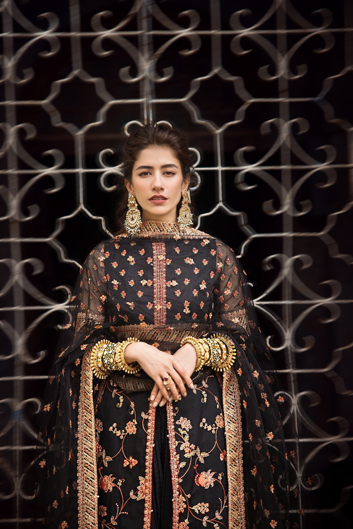 Erum Khan | Umaima Eid Edit | SAFWA L Black Organza