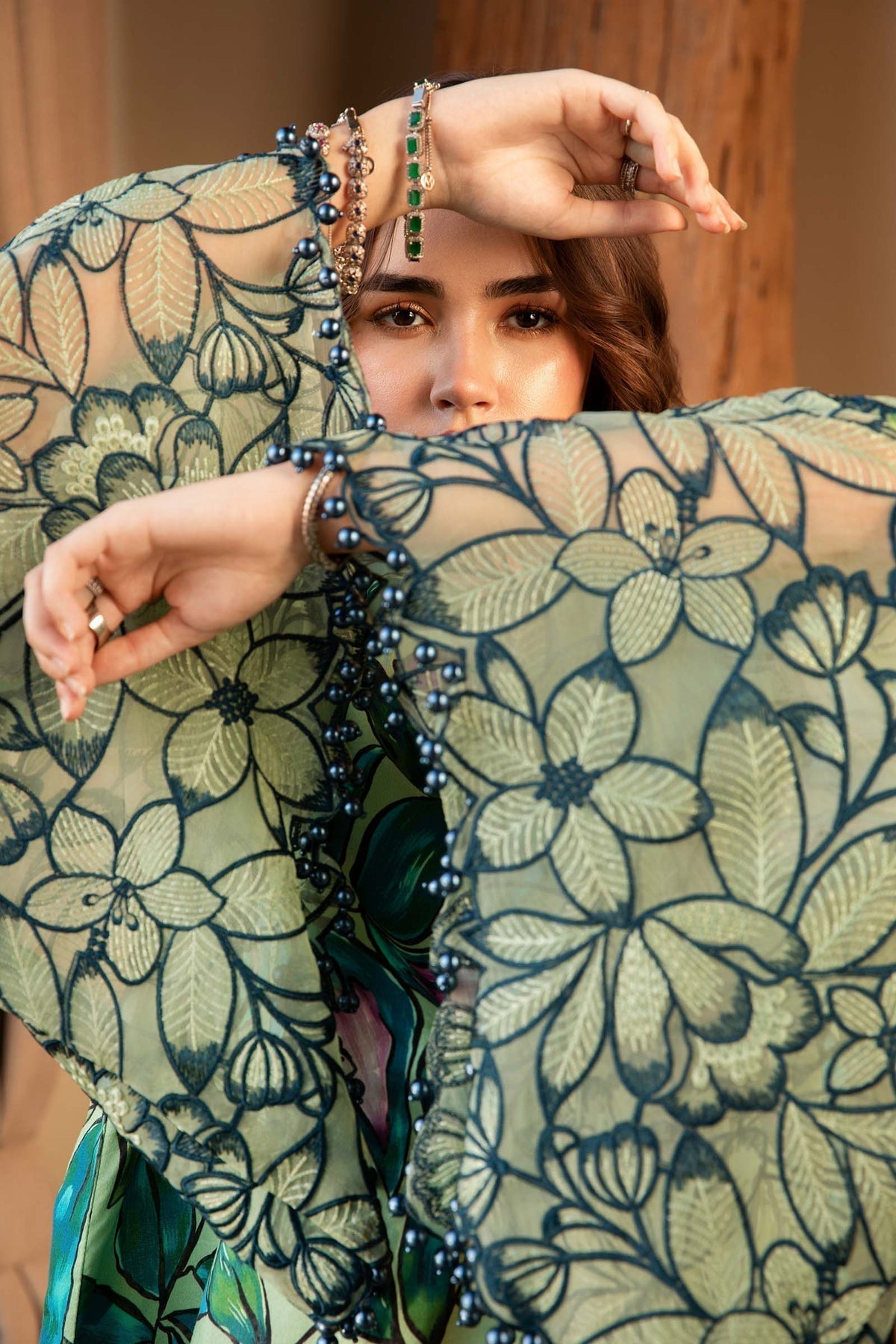 Maria B | M Prints 25 | MPT-2505-B M Tea Green Lawn