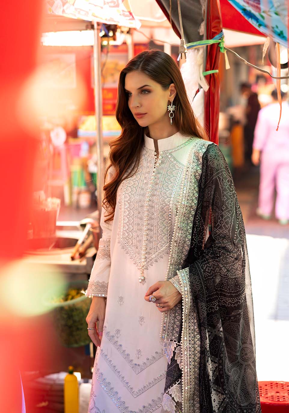 Zarqash | Luxury Lawn 25 | ZQLU 007 SIERRA XS Off White Lawn