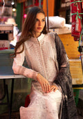 Zarqash | Luxury Lawn 25 | ZQLU 007 SIERRA L Off White Lawn