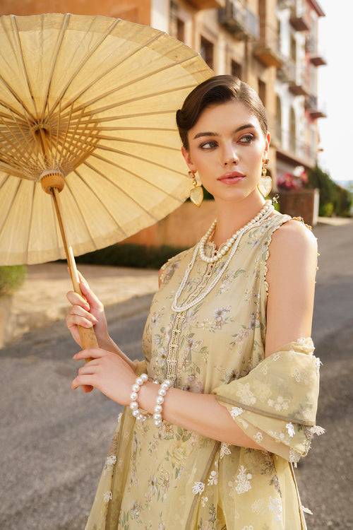 Baroque | Luxury Pret 24 | LAWN UF-584 - Pakistani Designer Dress - by Baroque | Type: Luxury - 100% Original at Saira Sultan