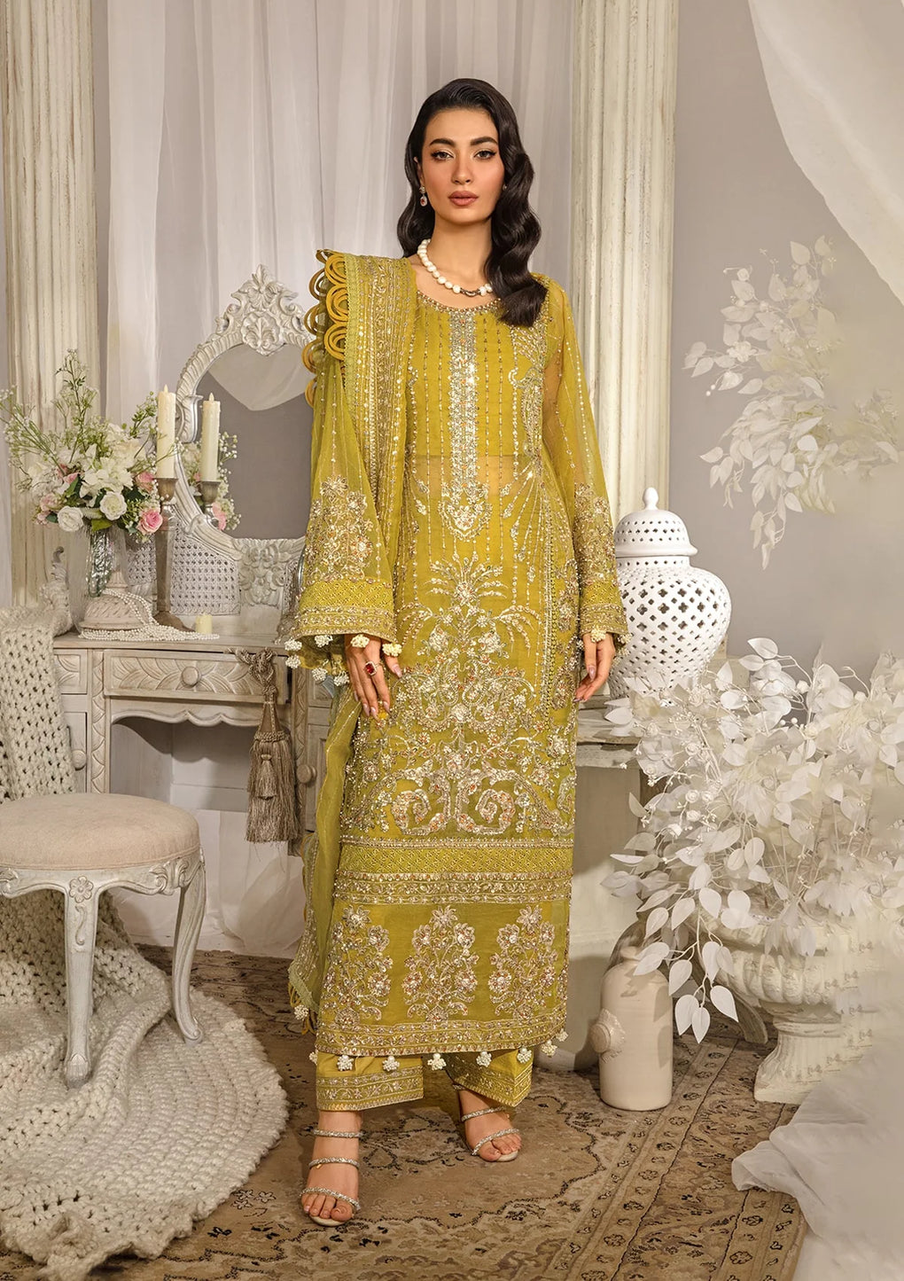 Elaf Premium | Evara Formals 24 | EFE-03 SUNLIT - Pakistani Designer Dress - by Elaf Premium | Type: The Formal Exhibit - 100% Original at Saira Sultan