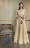 Threads and Motifs | Formal Dresses 25 | Net Embroidered Maxi - Pakistani Designer Dress - by Threads and Motifs - Type : Ladies Clothes - 100% Original at Saira Sultan