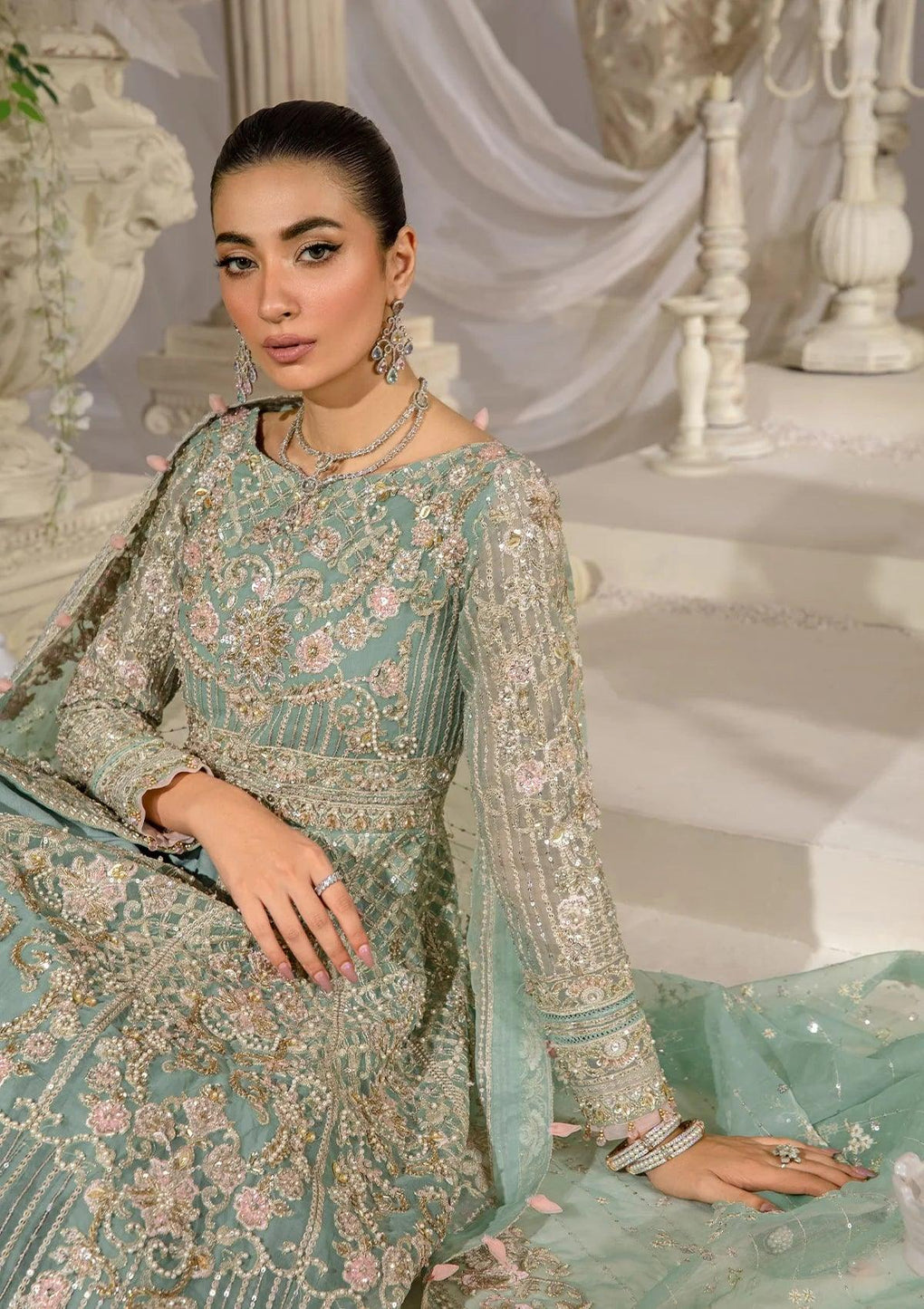 Elaf Premium | Evara Formals 24 | EFE-02 ELSA - Pakistani Designer Dress - by Elaf Premium | Type: The Formal Exhibit - 100% Original at Saira Sultan
