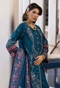 Adans Libas | Summers Dream 25 | 3506 S Teal Blue Long Slit Shirt