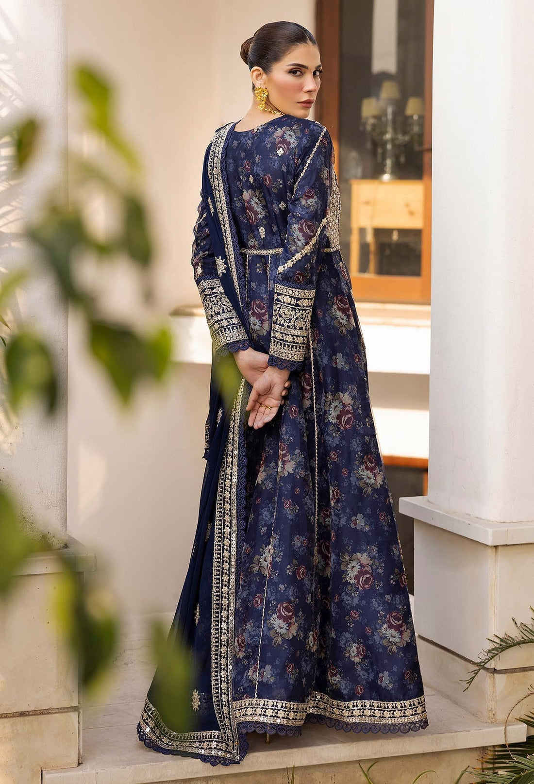 Adans Libas | Summers Dream 25 | 3502 XS Navy Blue Long Gown