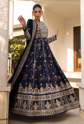 Adans Libas | Summers Dream 25 | 3502 S Navy Blue Short Shirt wth Gharara