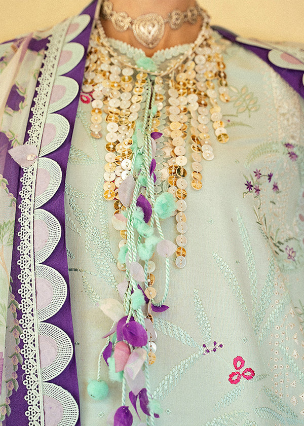 Suffuse | Eid Lawn 25 | LARA XS Mint Green Organza