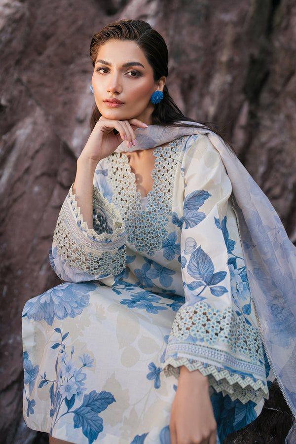 Baroque | Luxury Pret 25 | UF-4105 L White Lawn